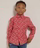 blouse met kerstprint