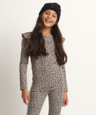 Top met all-over dierenprint