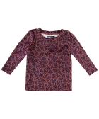 velvet top met print