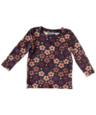 velvet top met print