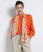 sjaal met abstracte print