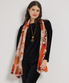sjaal multi marmer print