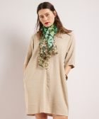 sjaal met tie-dye print