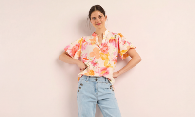 vrouw met een viscose top