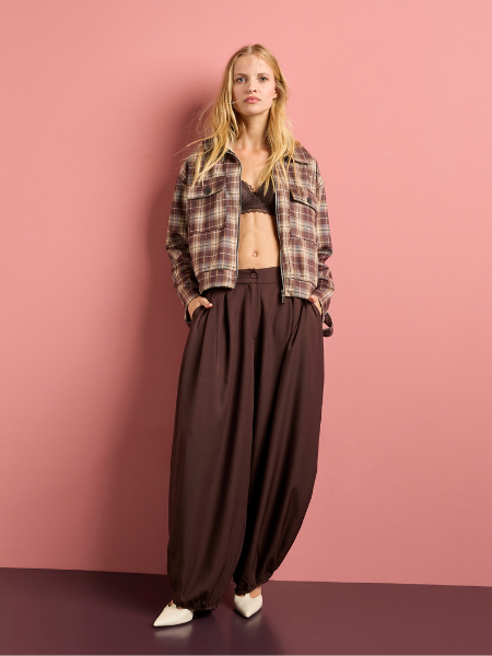 wijde dames broek