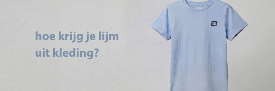 hoe krijg je lijm uit kleding